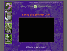 Tablet Screenshot of livingcolorgardencenter.net